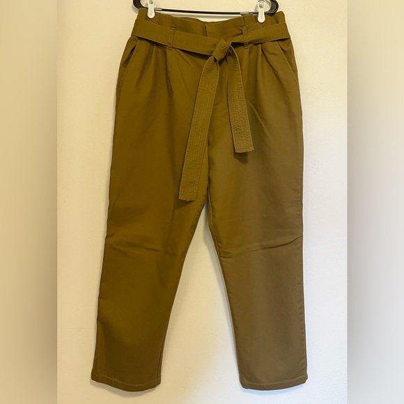 A New Day Paper Bag Tie Waist Trousers - Picture 1 of 7